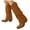Brown, variant on Mostsola Fold Over Cowboy Boots for Women Slouchy Suede Pull on Square Toe Mid Calf Cowgirl Boots