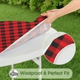 thumbnail image 5 of Classic Red and Black Buffalo Plaid Tablecloth, Retro Checkered Design, Rustic Farmhouse Style for Dining Room or Outdoor Table, 5 of 7