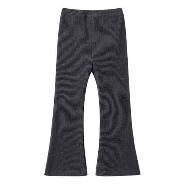 GDREDA Micro Flare Pants Girl's Stretch Outer Layer Leggings Girls Spring Pants