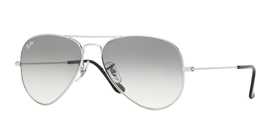 logica Birma kleurstof Ray-Ban RB3025 Aviator Large Metal Sunglasses - Size - 62 (Crystal Grey  Gradient) - Walmart.com