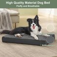 thumbnail image 6 of PayUSD Dog Bed for Large Dogs Dogs, Big Orthopedic Dog Beds with Removable Washable Cover & Waterproof Lined, Egg Crate Foam Pet Bed Mats Suitable for Dogs Up to 65 lbs ( Dark Gery, 36"X27"X3"), 6 of 9