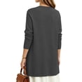 thumbnail image 2 of UVN Cardigan Sweater for Women Fall Long Sleeve Open Front Tops Ladies Casual Lightweight Soft Knit Coats with Pockets, 2 of 7