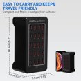 thumbnail image 2 of Cargador USB Wyness XLD-A7 de 100 W y 20 puertos para smartphones, color negro, 2 of 7