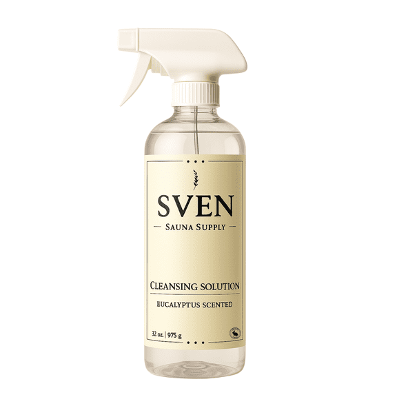 Premium All-Natural Sauna Cleaner with Eucalyptus Scent – Eco-Friendly Wood Conditioner Spray for Traditional & Infrared Sauna Setups- Gentle, Plant-Based Sauna Wood Cleaner