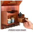 thumbnail image 6 of Key Holder for Wall, Mail and Key Holder, Mail Organizer Wall Mount with Storage Drawer and 6 Hooks, Auburn, 6 of 12