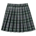 thumbnail image 4 of Landzoo Women's Casual Plaid High Waist Pleated A Line Mini Skirt Fashionable Comfortable Casual Women's Skirt, 4 of 5