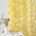 thumbnail image 3 of Cortinas transparentes XTMYI amarillas de 213 cm de longitud para sala de estar, 3 of 9