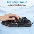 thumbnail image 4 of 35 Keys One-Handed Gaming Keyboard, Wired RGB LED Backlist Gaming Keypad, Portable Mini PC Keyboard USB Wired Gaming Keyboard with Wrist Rest for PC Gamer Xbox PS4, 4 of 7