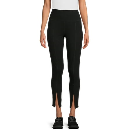 Athletic Works Women's Front Slit Leggings, Sizes XS-XL