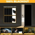 thumbnail image 3 of 100% Blackout Magnetic Door Curtain Accordion Doors Interior Closet Door Curtain Invisible Applicable Bedroom Room Living Room Doorway (Black 42" W x 78" L) 1 Panel, 3 of 18