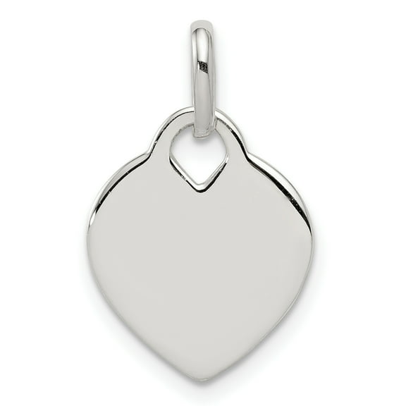 925 Sterling Silver Heart Shaped Pendant