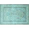 thumbnail image 1 of Ahgly Company Indoor Rectangle Persian Light Blue Traditional Area Rugs, 2' x 5', 1 of 4