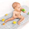 thumbnail image 1 of Alfombrilla De Baño para Bebé Alfombrilla De Bañera Extra Larga Antideslizante para Niños De 40 X 16 Pulgadas - Alfombrilla De Baño Ecológica con 200 Ventosas Grandes, Alfombrilla, 1 of 5
