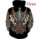 thumbnail image 3 of Sudadera con capucha con estampado 3D de samurái japonés, sudadera con personalidad, ropa de calle de hip hop, sudaderas con capucha estilo Harajuku para hombre, 3 of 5