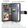 thumbnail image 3 of Takfox Galaxy A35 5G Case,for Samsung Galaxy A35 Wallet Phone Case,Takfox PU Leather Magnetic Detachable Card Holders Shockproof Kickstand Protective [Flip Folio Cover] for Samsung Galaxy A35 -Black, 3 of 8