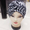 thumbnail image 7 of Multicolor Women Polyester Wrap Head Scarf Zebra Islamic Inner Hijab Caps Folds Muslim Turban Arab Turbante SILVER, 7 of 7