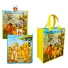 Disney Lion King Tote Bag -- 2 Reusable Bag for Party favors, gift bags, grocery, lunch (Lion King - Lrg, 2)