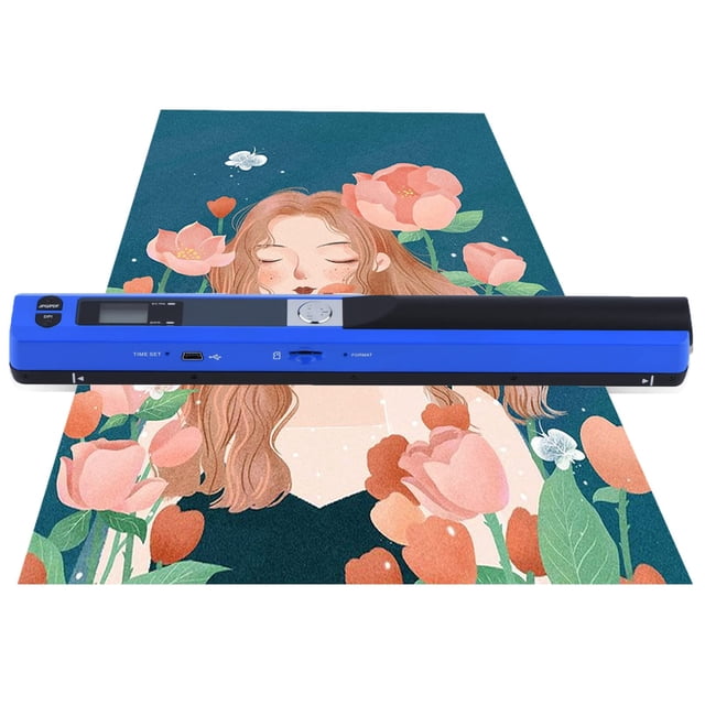 Yoidesu Escáner de Mano Escáner Portátil Pluma USB Escáner Escaneo JPG/PDF USB 2.0 para Banca, Seguros, Valores, Guionistas, Abogados, Personal Judicial, Instituciones de Investigación(Azul)