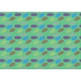 thumbnail image 1 of Ahgly Company Machine Washable Indoor Rectangle Transitional Green Area Rugs, 8' x 12', 1 of 7