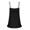thumbnail image 4 of fatyb Womens Flowy Tank Tops Ruffle Hem Spaghetti Strap Camisole Lightweight Summer Beach Cami Shirts, 4 of 7