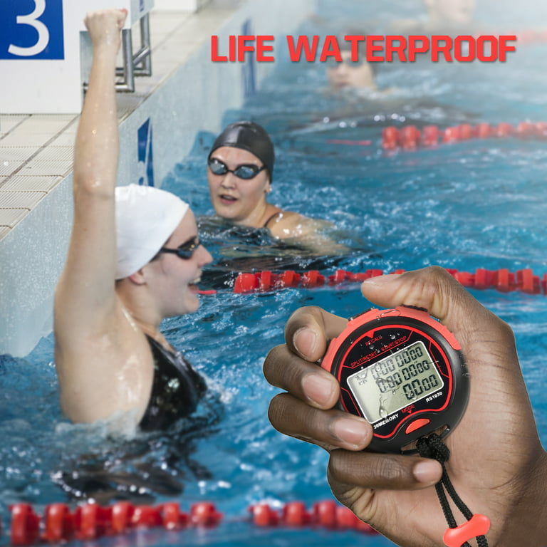 1/2X Digital Sports Running Counter Stopwatch Timer Waterproof