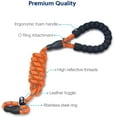 thumbnail image 6 of Dog Training Slip Leash, Dog Slip Lead, Puppy Obedience Recall Training Lead, 6 ft Long, Heavy Duty Rope with Reflective Design, Comfortable Handle, for Medium Large Dogs, 6 of 7