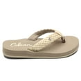 thumbnail image 2 of COBIAN Adult Female Braided Bounce Flip Flop Sandals, Color: Cream, Size: 7, 2 of 6