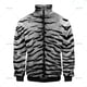 thumbnail image 3 of Chaqueta de manga larga con estampado de tigre en 3D para hombre y mujer, estilo vintage, con solapa y cremallera, unisex, de gran tamaño, 2024, 3 of 5