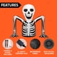 thumbnail image 5 of Esqueleto Inflable de Halloween de 168 cm con LEDs Joiedomi, 5 of 8