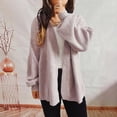 thumbnail image 1 of Pntutb moda mujer Casual cuello pico manga larga otoño suéter cárdigan blusa tops Pntutb Pntutb-6321, 1 of 6