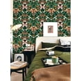 thumbnail image 2 of Peel and Stick Wallpaper Boho Vintage Dark Floral Wallpaper for Bedroom Removable Renter Friendly Wallpapers for Home Decor Flower Contact Paper for Kitchen 17.5 x 118 in$$Tools & Hardware Other, 2 of 9