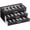 Black, variant on Lolalet Sunglasses Organizer Box, 12 Slots, 2-Layer Eyewear Eyeglass Case with Transparent Glass Lid -Black