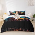 thumbnail image 3 of Erosebridal Jungle Wildlife Deer Duvet Cover Set,Rustic Farmhouse Hunting Bedding Full For Men Women 3-Piece,No Comforter,Reversible, 3 of 6