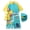 Green, variant on Bathing Suit for Boys Long Sleeve Shirt Hood Upf 50 Sun Rash Guard Surfing Boys Summer Clothes,Yellow,XL