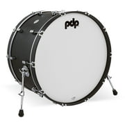 PDP PDCC1426KKEE 14 x 26 in. Ebony Stain Kick Drum with Ebony Stain Hoops