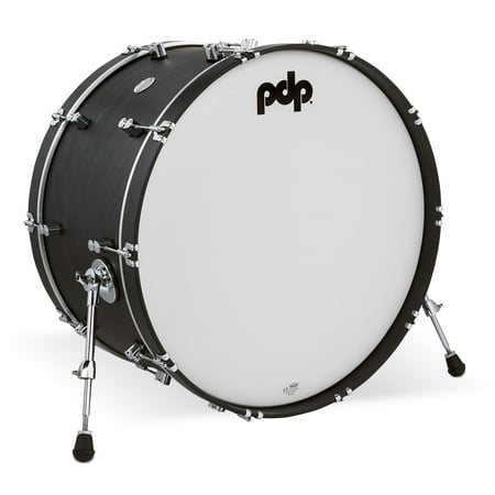 PDP PDCC1426KKEE 14 x 26 in. Ebony Stain Kick Drum with Ebony Stain Hoops