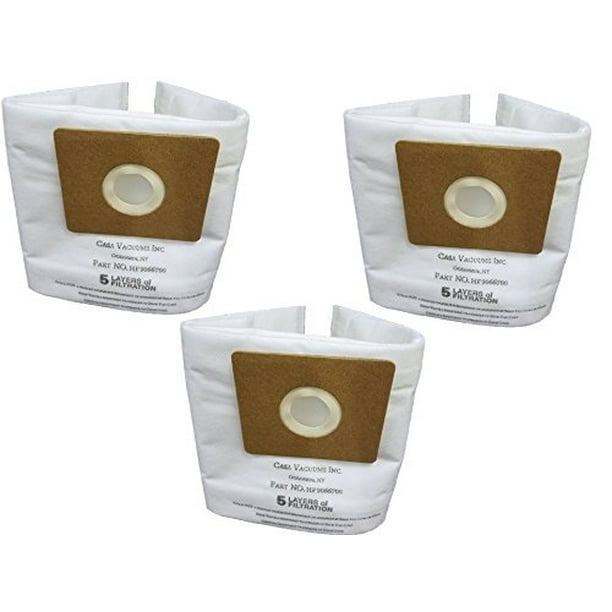 Casa Vacuums ShopVac A HEPA FILTRATION 9066700 1.5Gallon All Around Collection Bag, 3Pack