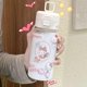 thumbnail image 2 of Taza de agua con nuevas pegatinas de dibujos animados para niñas, taza con pajita, portátil, de gran capacidad, taza de rebote., 2 of 7