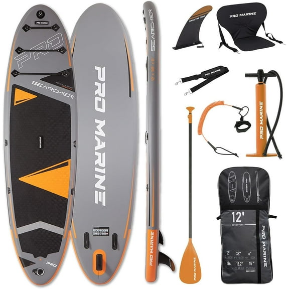 12ft Inflatable Stand Up Paddle Board (iSUP) - Portable SUP,Orange