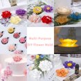 thumbnail image 4 of Ludlz Candle Mold Flower Shape Good Detail Non-stick Easy Demould Flexible Reusable Peony Chrysanthemum Chocolate Soap Fondant Mould, 4 of 8