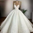 thumbnail image 2 of Deep V-neck Sexy Lace Floor-length Wedding Dress Romantic Aura Dignified Wedding Banquet Welcome 2024 New Spring, 2 of 7