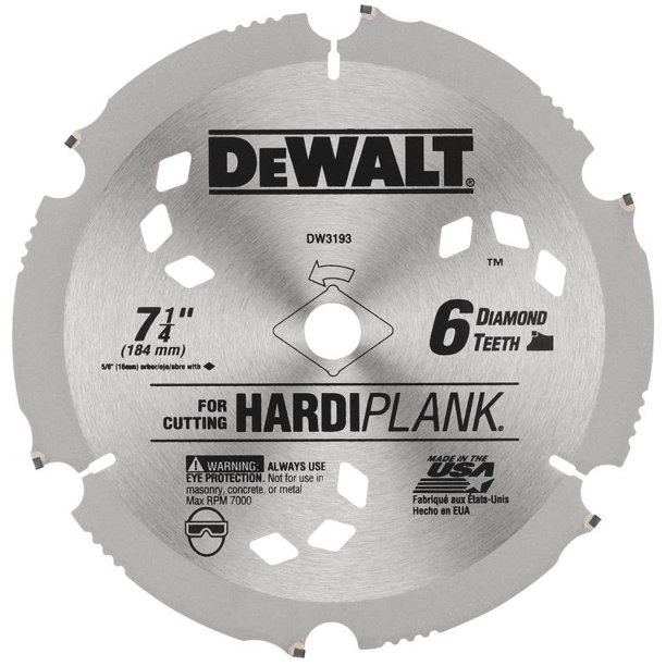 DEWALT 7 1/4" Fiber Cement/Laminate Saw Blade