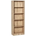 thumbnail image 1 of HOMCOM 5-Tier Bookcase Display Unit Storage Cabinet Adjustable Shelf, 1 of 10