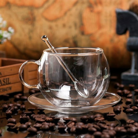 

Bodum Designer Double Wall Glass Anti Scald Coffee Coasters Set Cafe Pu er Oolong Tea Aromatic Tea Mug HeatInsulationDrinkware