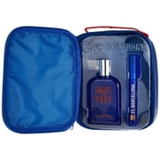 FC Barcelona, Barca, FCB, Fragrance, Set, for Men, Eau De Toilette, EDT, 3.4oz, 100ml, Cologne, Spray, Fragrance Spray Pen, and Collectible FCB Case, Made in Spain, by Air Val International