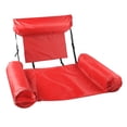 thumbnail image 1 of Graflsoa Inflatable Pool Lounge Chair with Backrest, Lightweight 0.4kg, Red - Perfect for Relaxing by the Pool, Lake, or Beach, 1 of 5