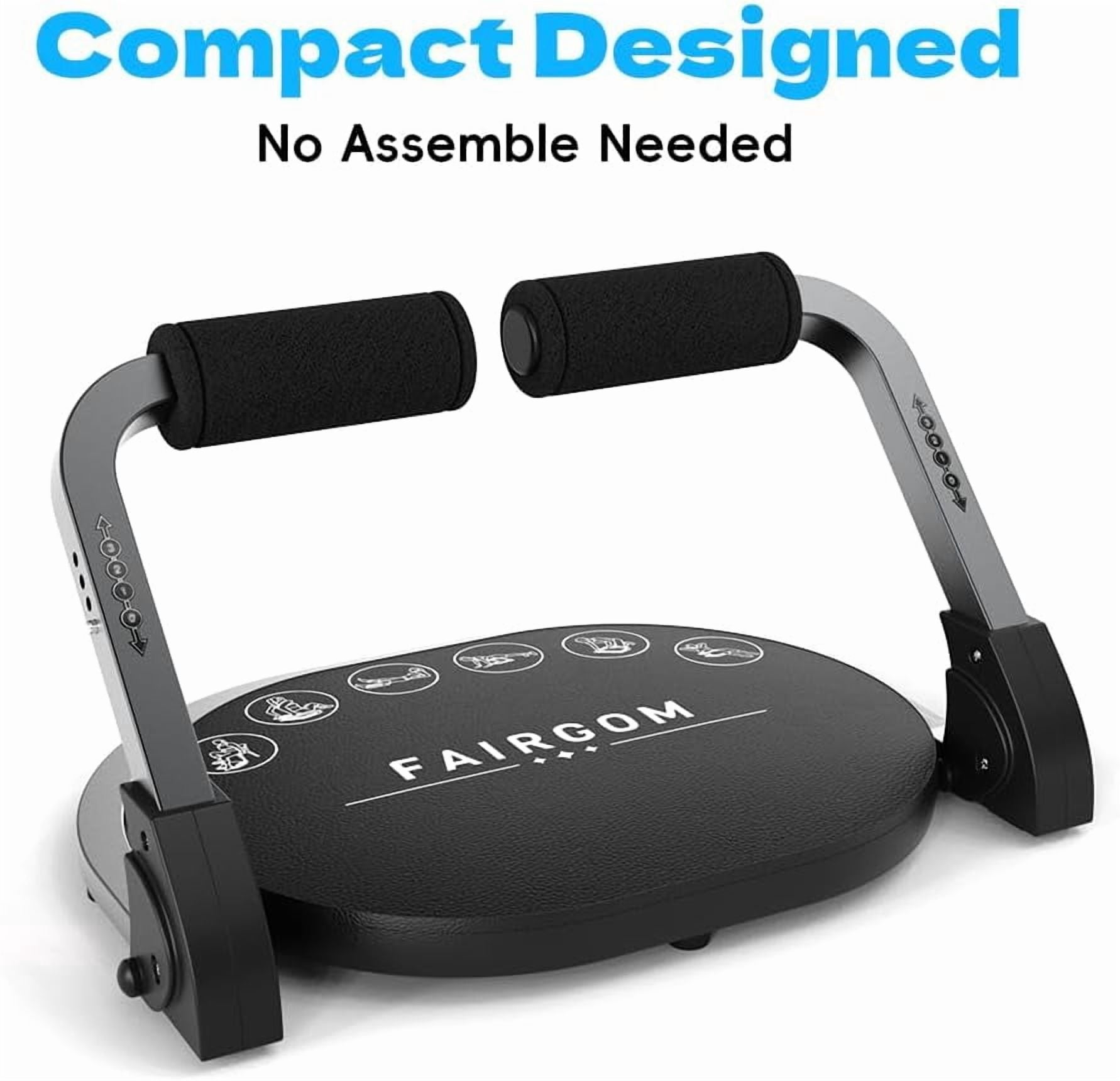 Ab Machine for Home Gym with Resistance Bands, Adjustable Sit Up Exercise Equipment for Core Workout