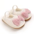 thumbnail image 3 of SDJMa Toddler Infant Kids Baby Girls Boys Furry Bow Antiskid Shoes First Walkers Shoes, 3 of 9