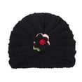thumbnail image 4 of Baby Ear Protection Autumn Winter Baby Boys Girls Flowers Knitted Windproof Warmth Ear Protection Children Hat, 4 of 8