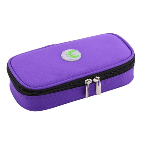 Qiilu 3 Colors Portable Diabetic Organizer Cooler Bag Medical Care Cooler Case For Traveling, Insulin Bag, Diabetic Organizer